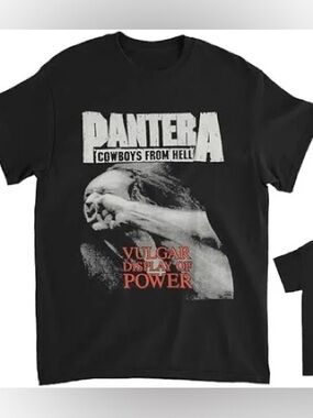 Pantera Men's Vulgar Display of Power T-Shirt Size Large New